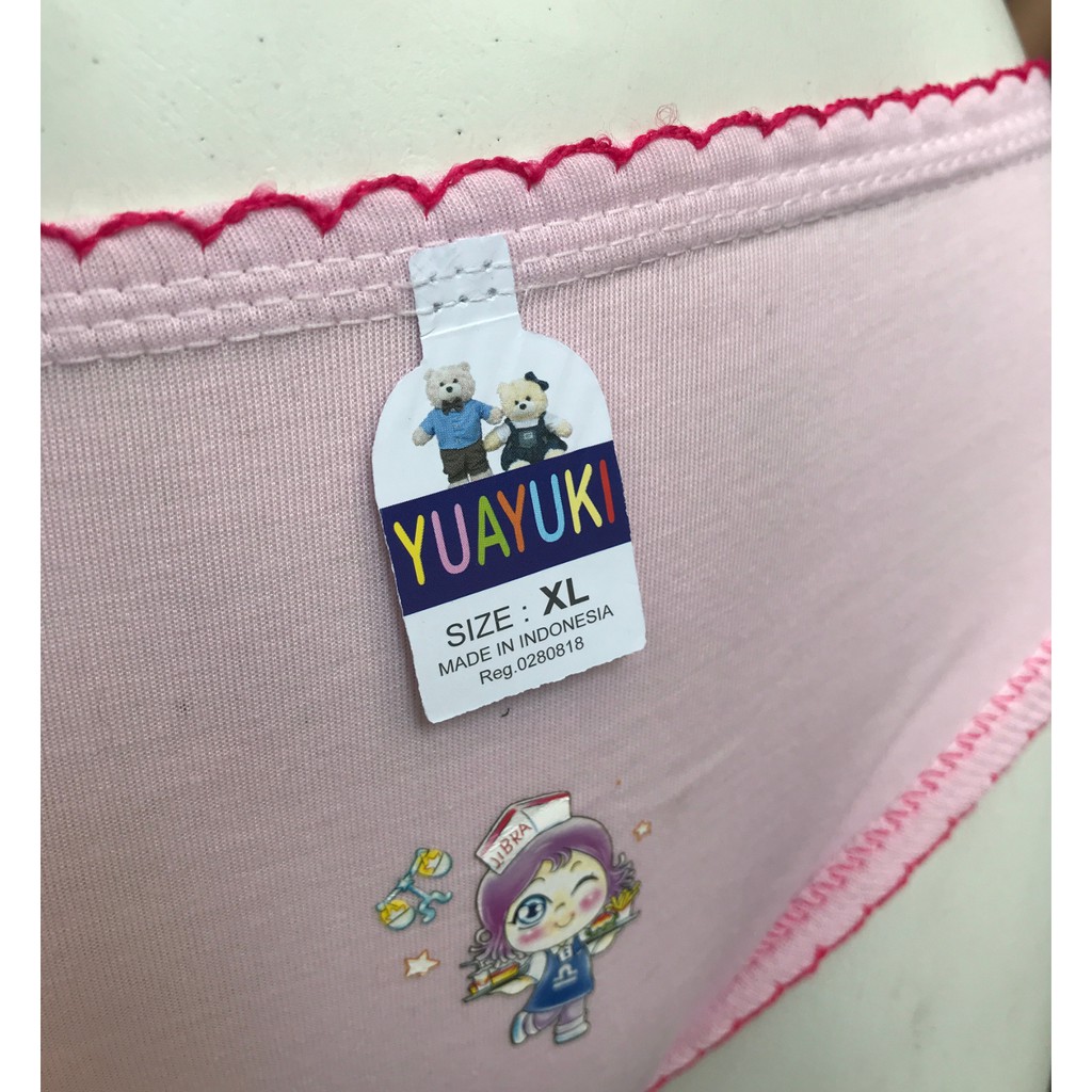 BAYIe -  3 PCS Celana Dalam/CD Anak Perempuan YUAYUKI/ CD anak cewek Size S M L XL