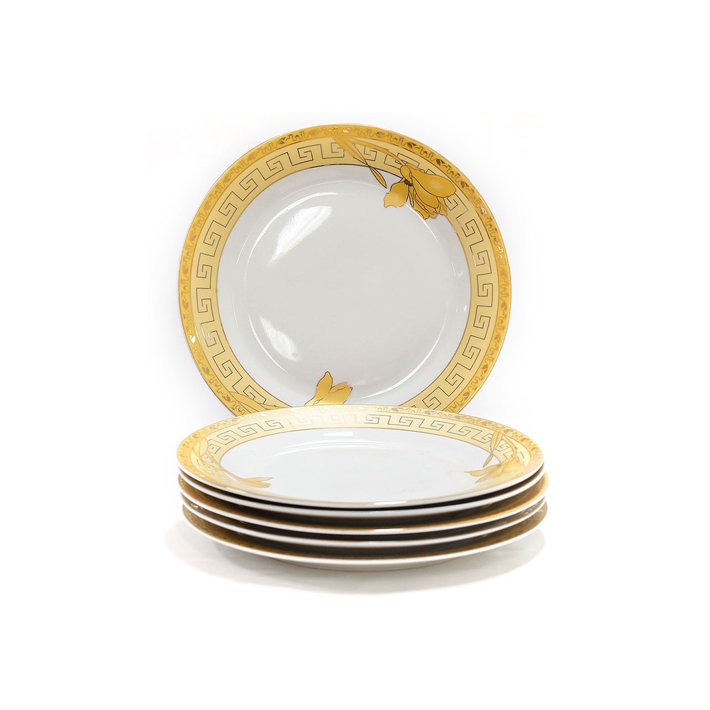 6 pc) Piring Makan 10.5 inch B16 Motif Lily padi  Vicenza