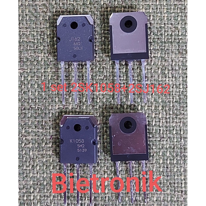 MOSFET 1 SET 2SK1058 + 2SJ162 TO-3P Original RENESAS