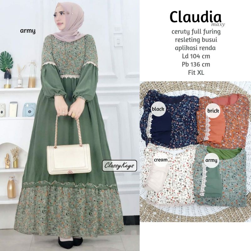 GAMIS WANITA CLAUDIA ORI CLASSYKEY SOLO