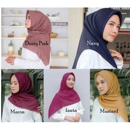 HIJAB SEGI EMPAT BELLA LASERCUT BELLA SQUARE POTTON LASERCUT POLLYCOTTON PALING MURAH