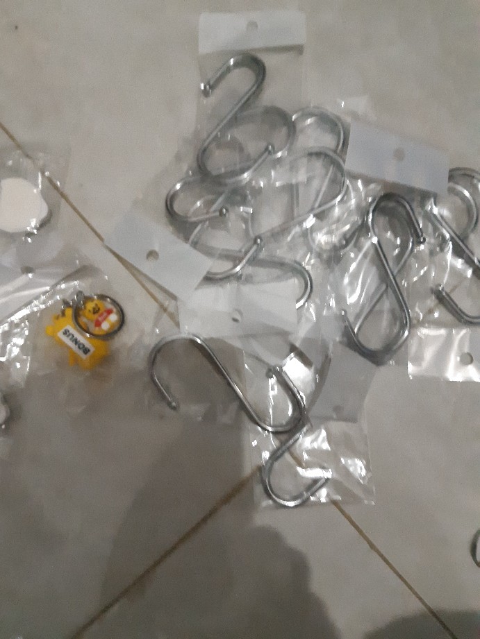 Gantungan S Hook Crhoom Stainless Letter Tebalcp