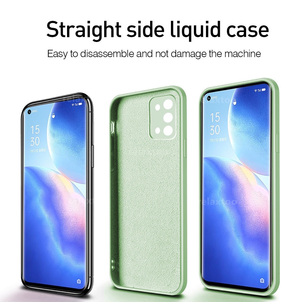 Soft Case Oppo Reno 5 Reno 6 4G Reno 6 5G Reno 6 Pro Liquid Silikon Slim Skin Candy Macaron Bludru