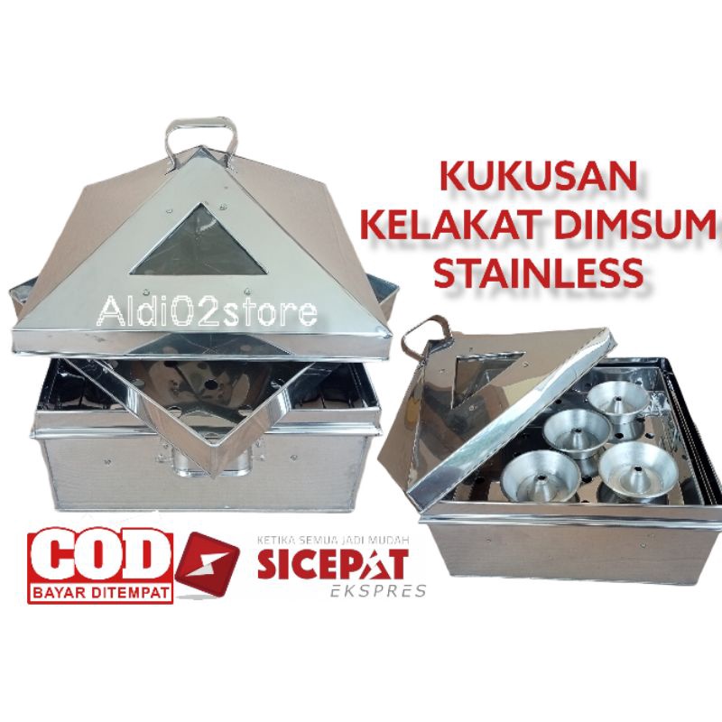 KELAKAT KUKUSAN PERSEGI KOTAK DIMSUM, KUKUSAN SIOMAY TERMURAH/KELAKAT KUKUSAN KUE ATAU MAKANAN BAHAN