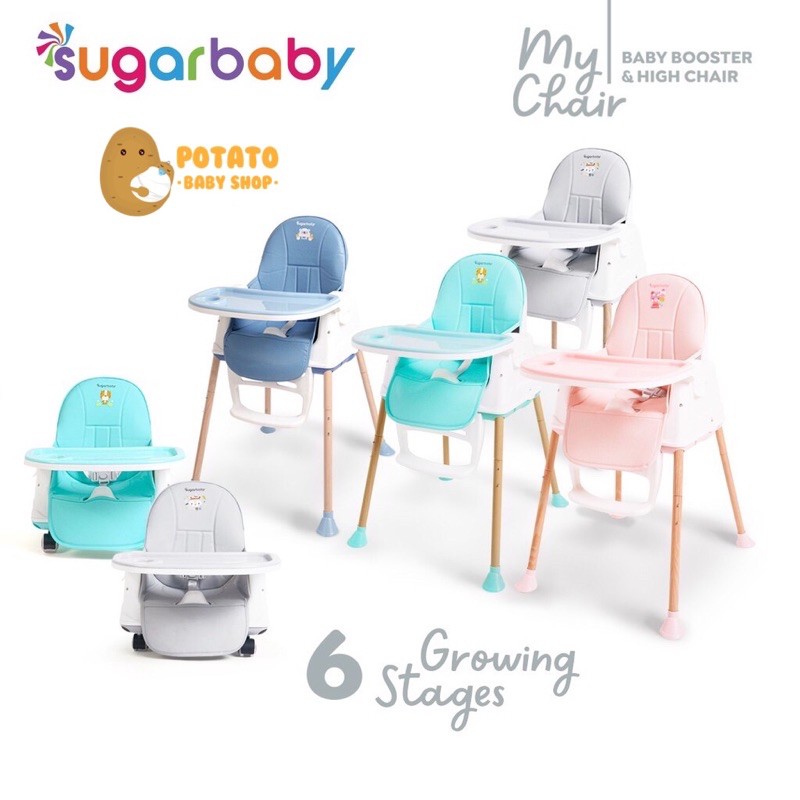 Sugar Baby My Chair ( Baby booster &amp; High Chair ) - 6in1 sugarbaby