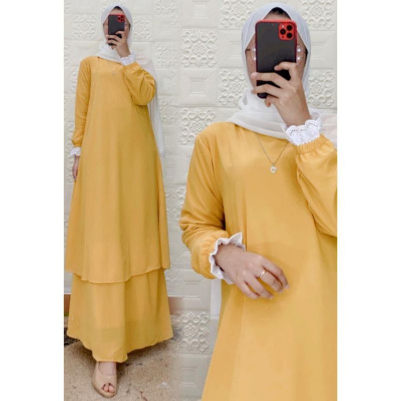 gamis malaysia renda