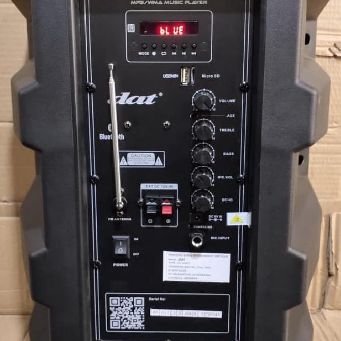 Speaker Aktif 12 Inch Portable Dat Dt 1210Ft 12 Inch Dat Dt 1210 Ft Saharaksatria