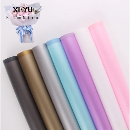 

(5 lembar) cellophane / kertas wrapping / plastik bungkus bunga kertas transparan
