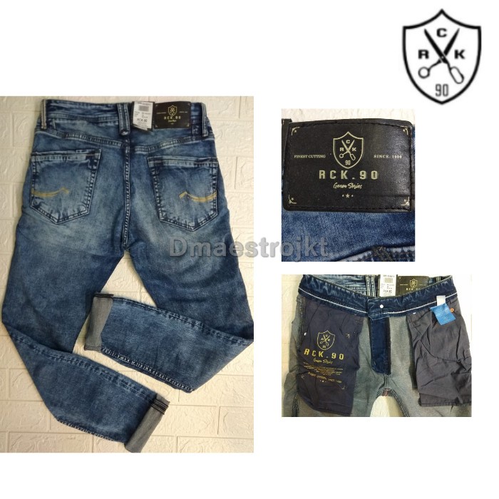 Rockstar Celana Jeans Panjang Pria Original