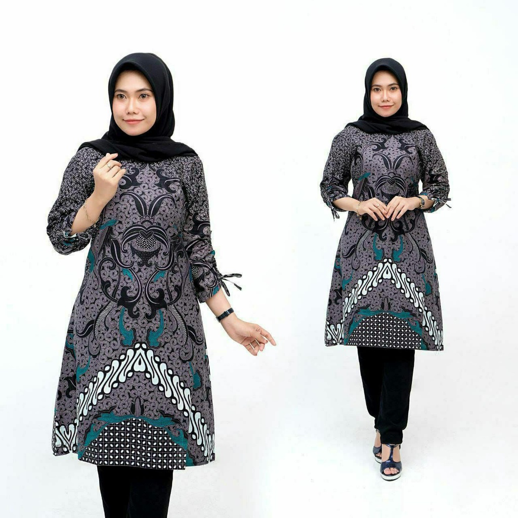 Baju Gamis Syari Syar I asdf Muslim Pesta Fashion Wanita Remaja Murah Terbaru Dress Polos 2021 2022-tunik seno tosca