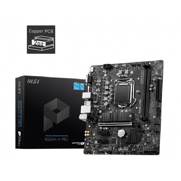 MSI B560M-A PRO (LGA1200, B560, DDR4, USB3.2, SATA3)