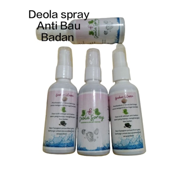 Deodorant Deola Spray Ampuh Anti Bau Keti/Badan Deodorant Alami/Herbal