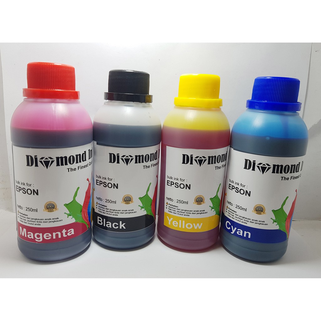 Paket Tinta Diamond Epson Refill 250ml Best Quaity Ink For Epson L Series