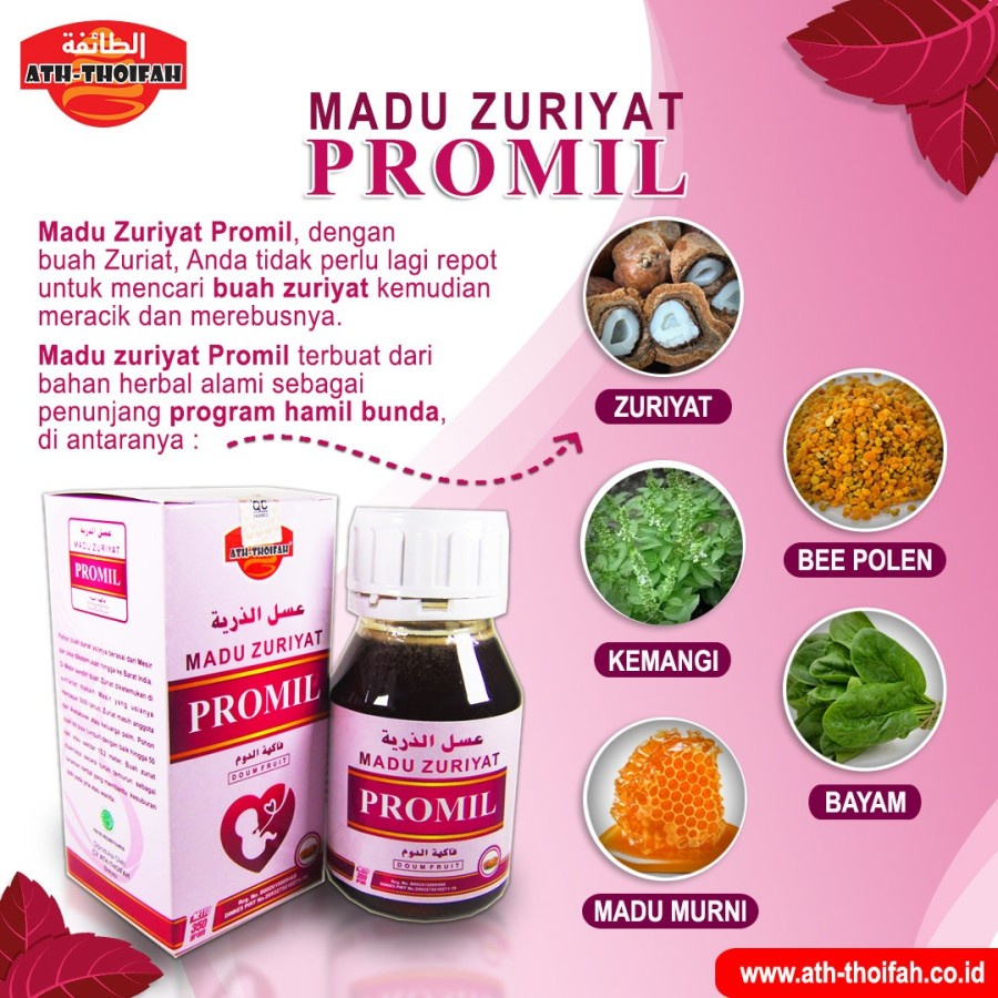 MADU PROMIL Madu Zuriat / Madu Program Hamil / Madu Zuriat Promil Ath - thoifah Original 350gr