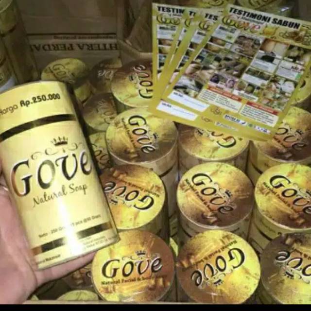 SABUN GOVE KEMASAN BARU @PT ADEV 1 TABUNG/5PCS ORIGINAL PEMBERSIH WAJAH