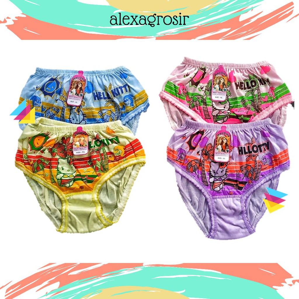 GROSIR 12 PCS Undies Celana Dalam Anak Merk Halona Ukuran ampe extra jumbo size S,M,L ,XL alexa