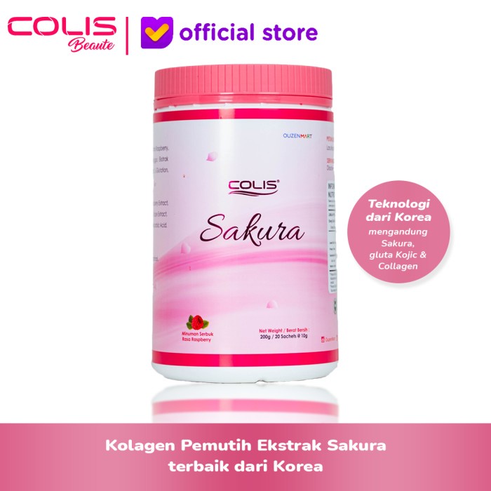 colis sakura beauty collagen suplemen pemutih kulit pemutih wajah safa