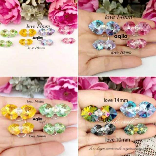 PENITI SWAROVSKI LOVE 14MM ORI