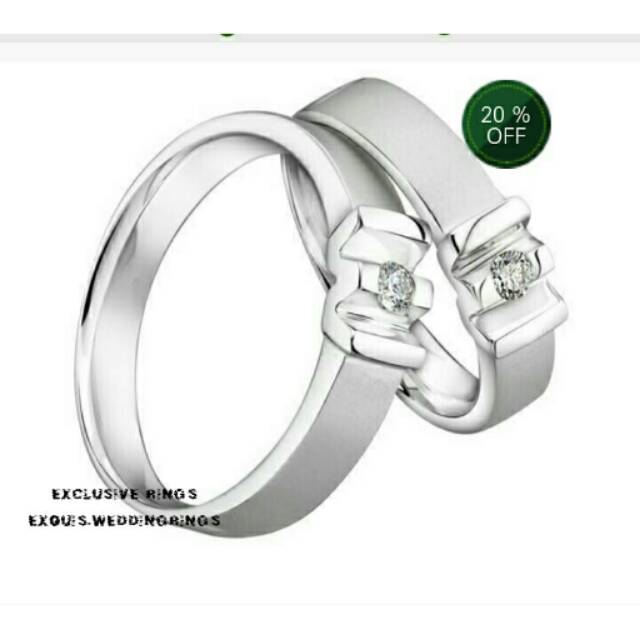 Cincin kawin perak, cincin couple perak, cincin tunangan perak, cincin pernikahan perak 04