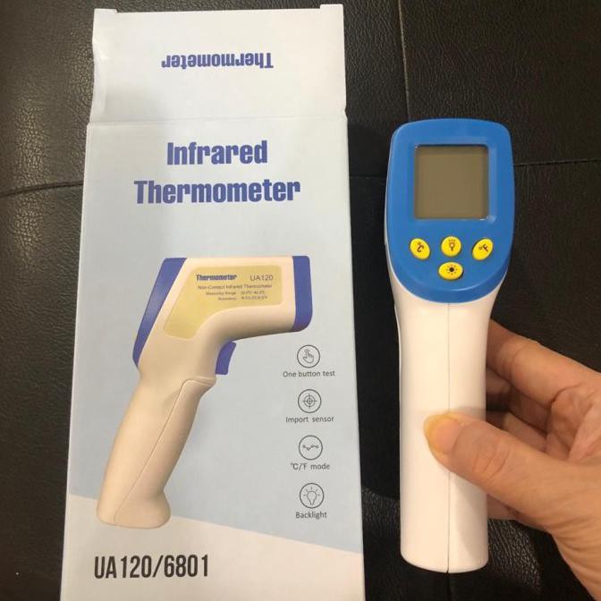 Thermometer Infrared Thermogun UA120/6801 - No Battery New Bergaransi