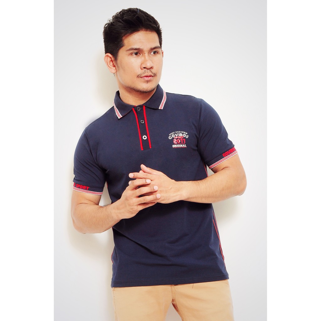 Govibos Casual Sport Polo Shirt - Navy