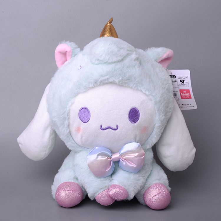 MAINAN BONEKA MELODY HELLO KITTY CINNAMOROLL POCHACCO DOG POMPOMPURIN KUROMI KOSTUM UNICORN PLUSH IMPOR