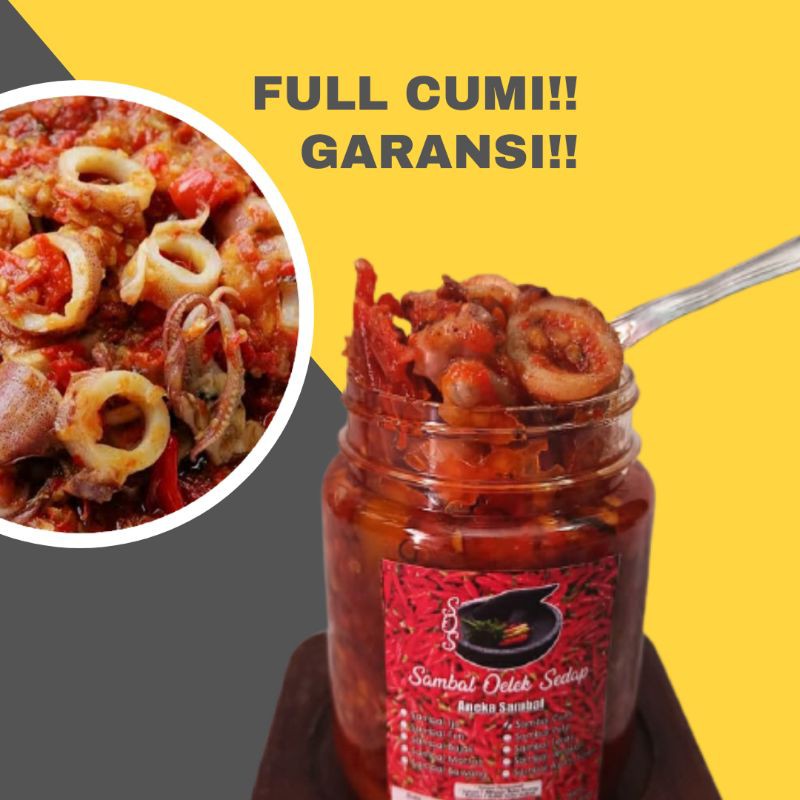 

sambal sambel cumi asin pedas pedes mercon uleg by sambal sos