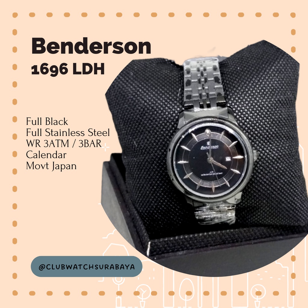 Jam Tangan Wanita Benderson / Benderson Jam Tangan Wanita Analog Type AW 1696 LDH