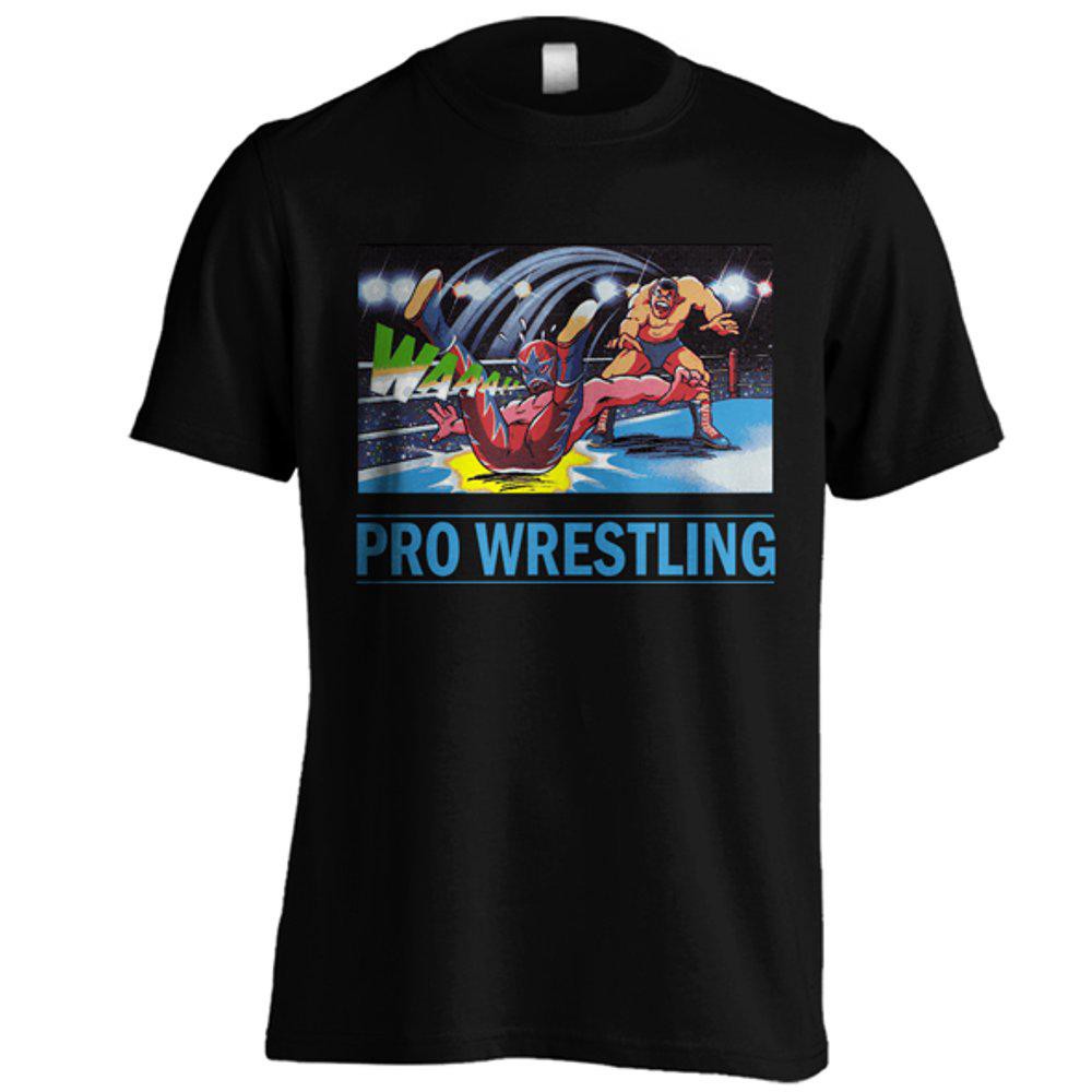 Kaos Distro Pro Wrestling 001 Warna Hitam Ukuran S M L XL XXL Baju Distro Pro Wrestling Cotton