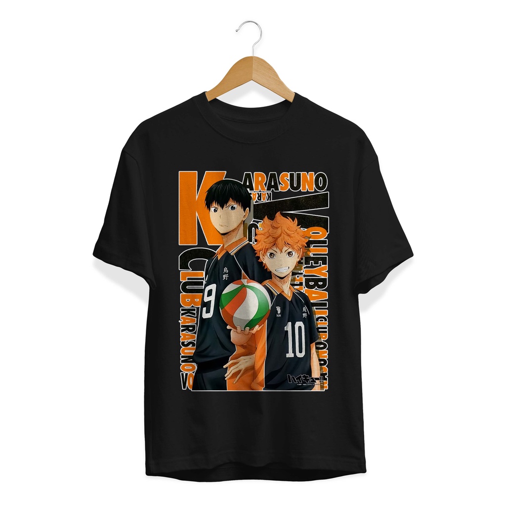 BAJU  KAOS DISTRO TERBARU ANIME  HAIKYU KAGEYAMA HINATA / ANIME JAPAN PREMIUM