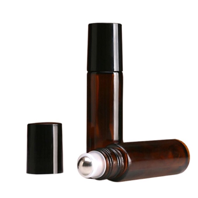 BOTOL KACA ROLL ON AMBER TEBAL 10ml