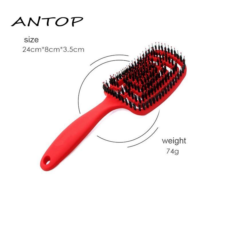 Sisir Rambut Wanita Hair Brush Massage Comb Anti-static Comb Sisir Rambut Rontok Dan Kusut Portable Sisir Rambut Keriting ANTOP