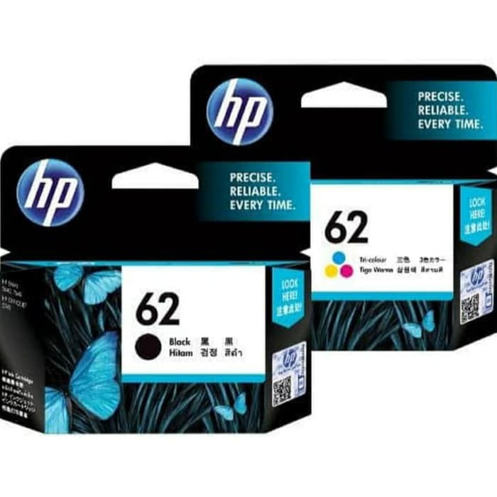 Tinta HP 62 Black/Color Tinta ori HP