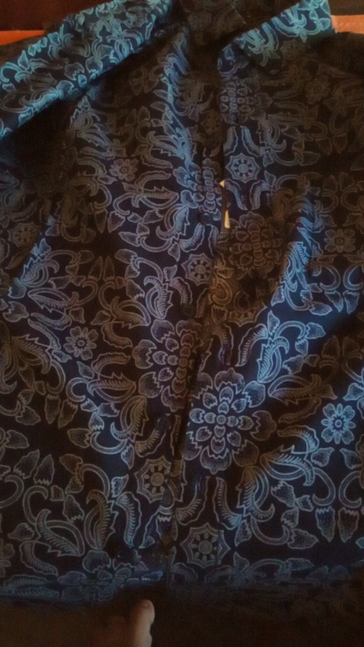 Kemeja Batik Slimfit Anak Hitam Abu Batikbule