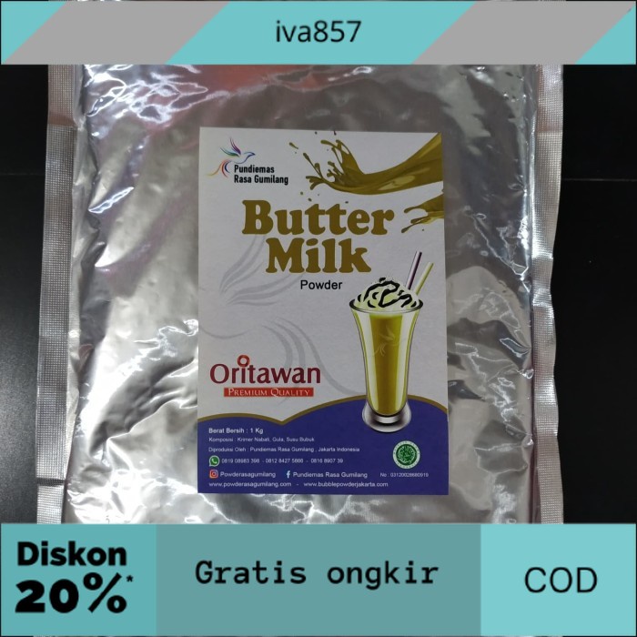 

PROMO Buttermilk Powder GRATIS ONGKIR