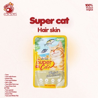 Makanan Kucing basah murah SUPER CAT pouch 85gr isi 12pcs ( 1dus )