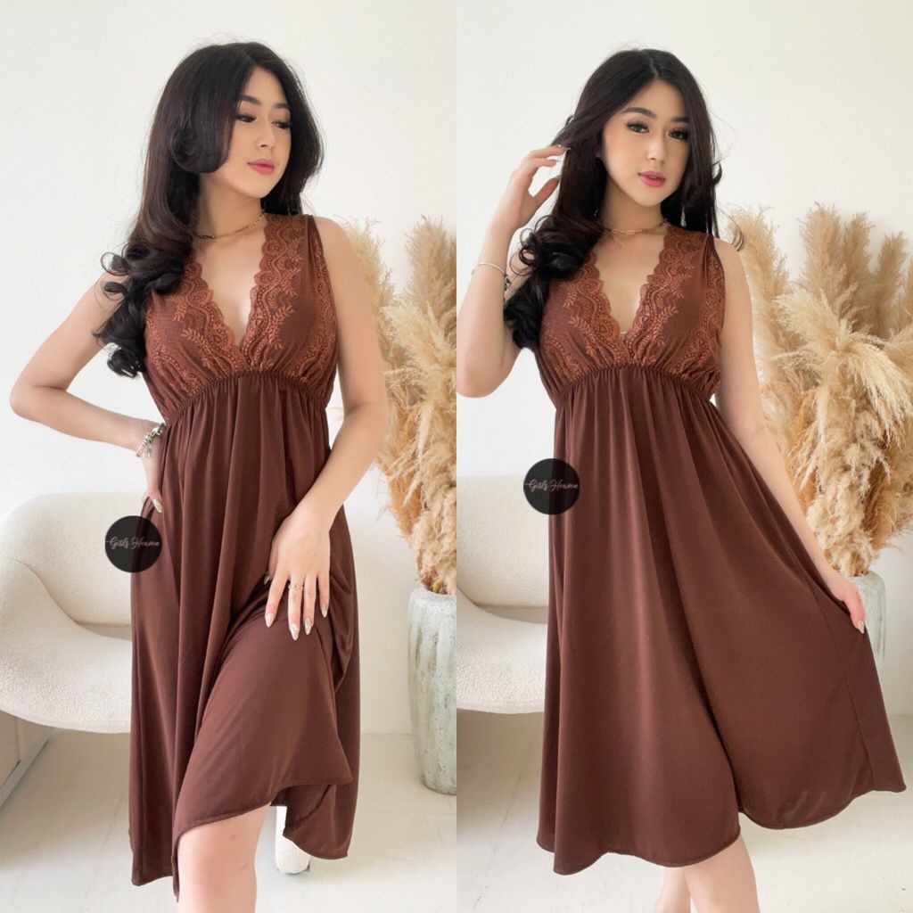 091 Lingerie Dress Only by @bf_label | Lingerie Bahan Premium Spandeks Baju Tidur Premium Girlsheaven fit to jumbo Bisa COD