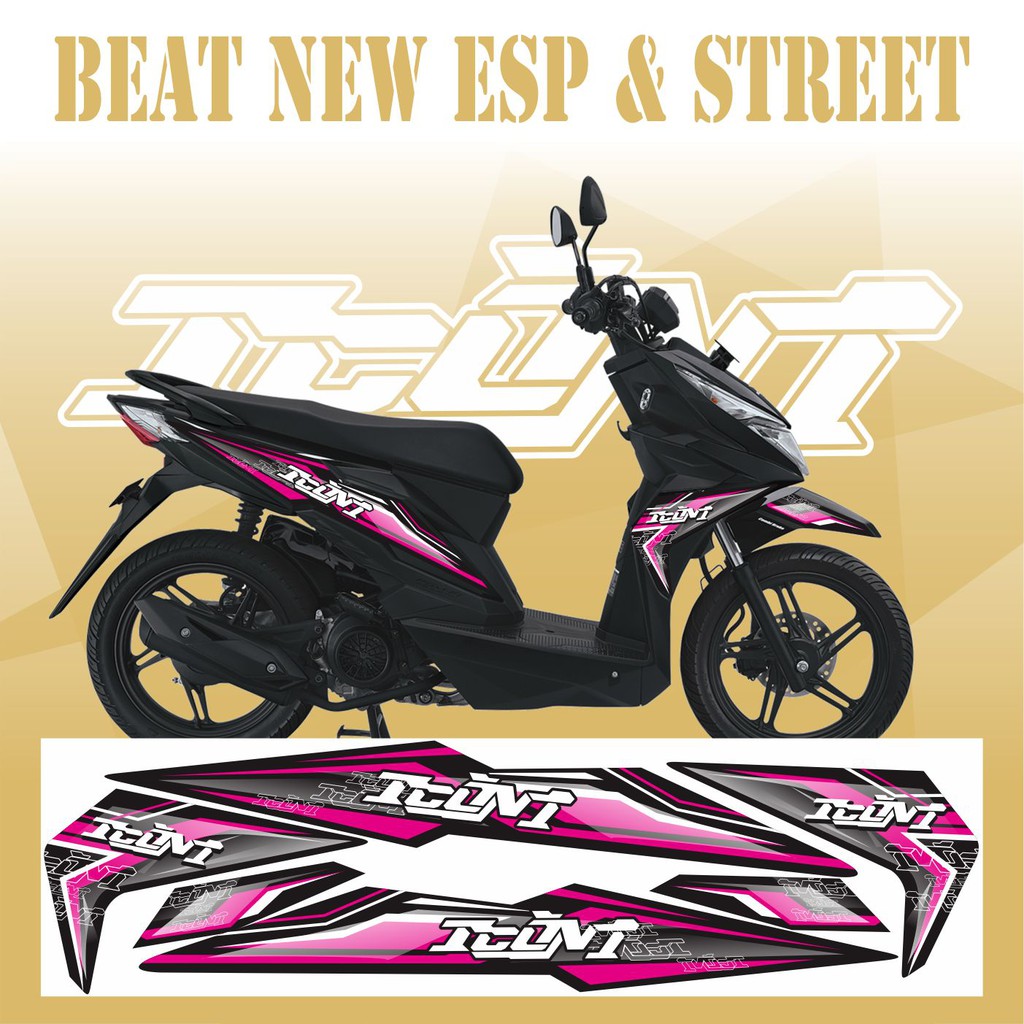 STRIPING VARIASI BEAT STREET LIS BODY STRIPING BEAT STREET HONDA BEAT