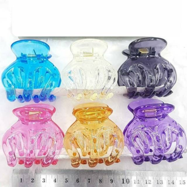 Jepit Jedai Besar Warna Bening - Jepit Rambut Ala Korea - Hair Clip