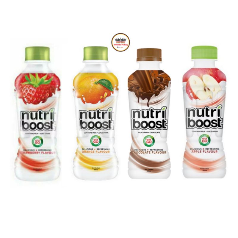 

Nutribost Minuman Jus Mengandung Susu dan Sari Buah Botol