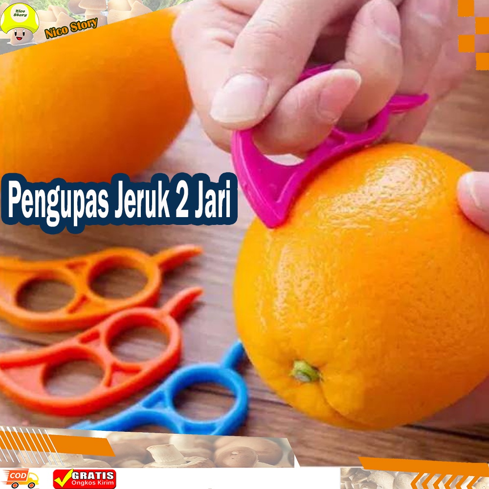 (NCS) Pisau Pengupas Pemotong Buah Jeruk Lemon pengupas 2 jari