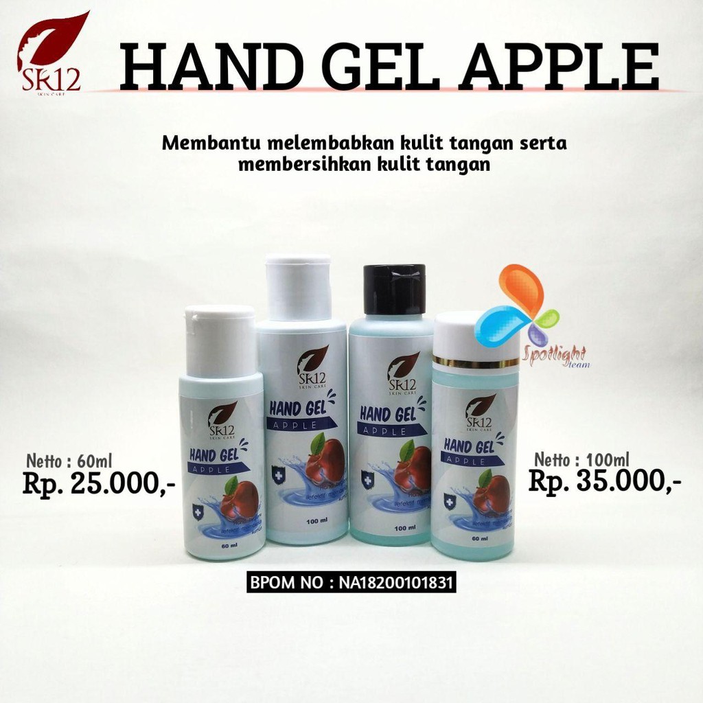 Sr12 Hand Gel Apple Sanitizer (60 ml)