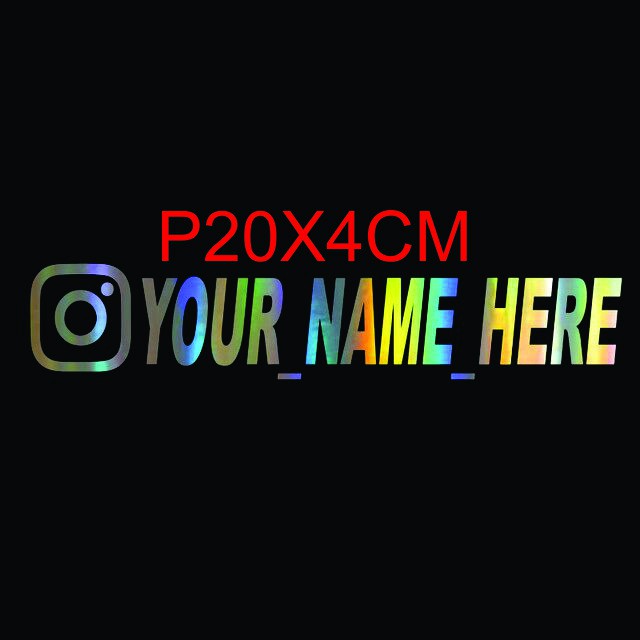 PROMO STIKER STICKER MOBIL STIKER COSTUM IG STIKER NAMA IG SUKA SUKA