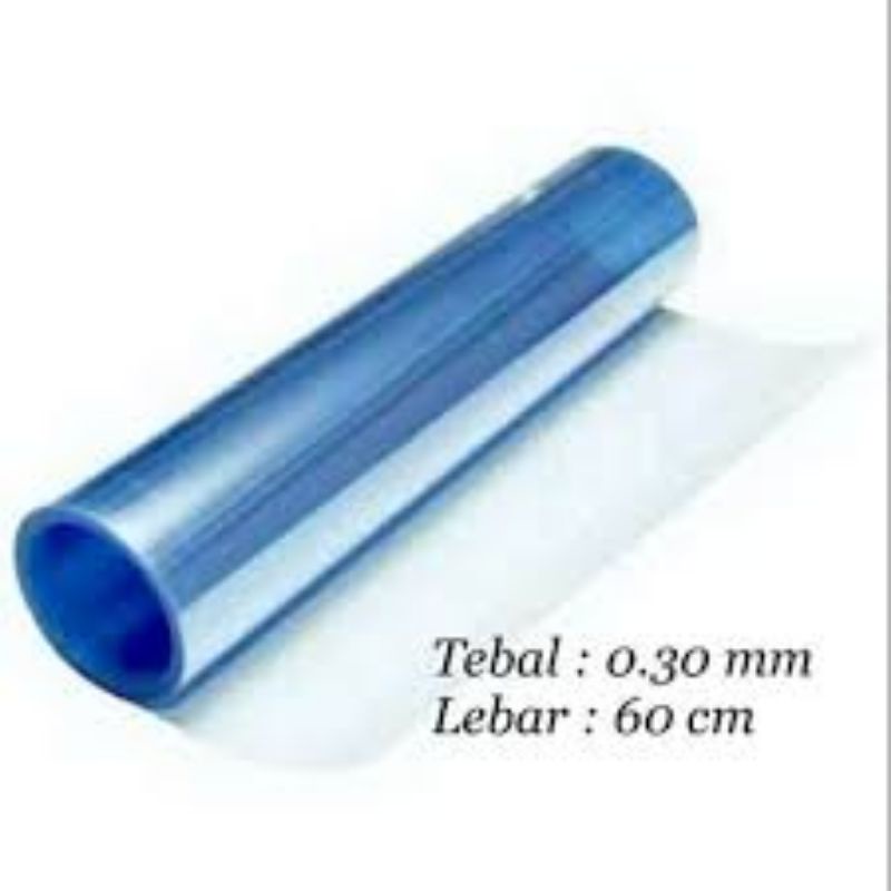 Mika KAKU Tebal Meteran | Plastik PVC RIGIT Lebar 60cm | Mika Rigit Souvernir Toples Bahan Dasar Face Shield