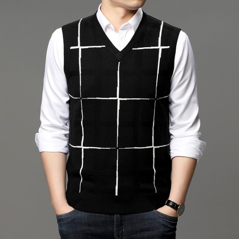 sweater  vest top rompi style  korea pria real pict Saskia kniting &amp; wanita#atasan pria&amp;wanita#pakaian pria&amp;wanita