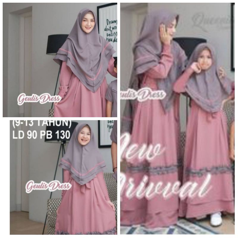 BAJU KAPEL IBU DAN ANAK LEBARAN 2021 BAJU COUPLE IBU DAN ANAK