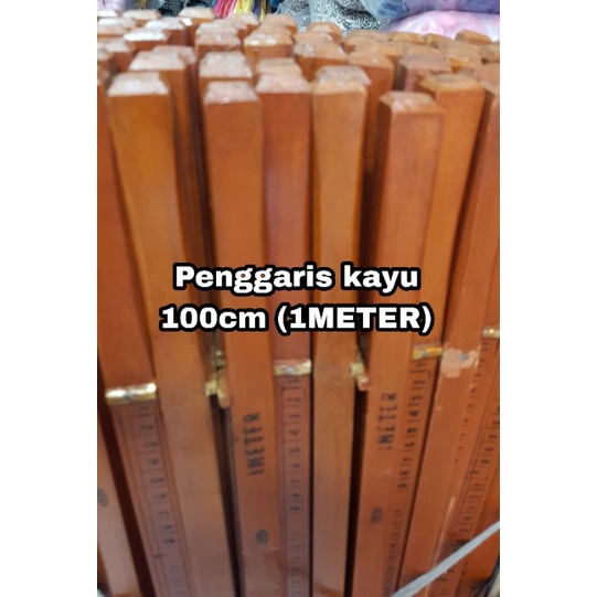 Penggaris kayu 100cm (1METER) =rp.33.000/1pcs