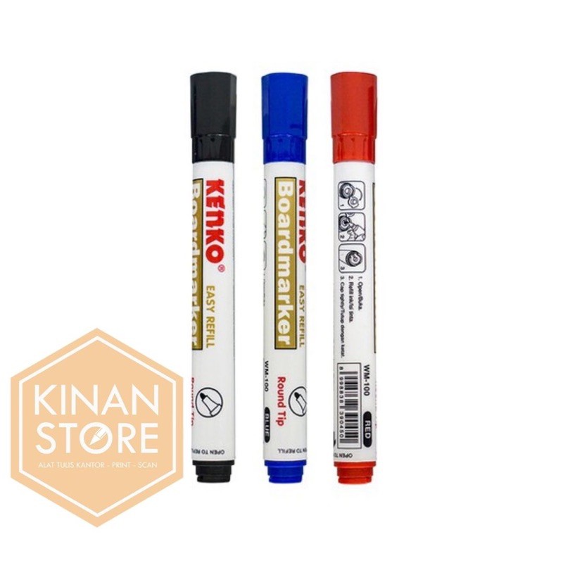 

Boardmarker Kenko WM 100 Hitam Non Permanen