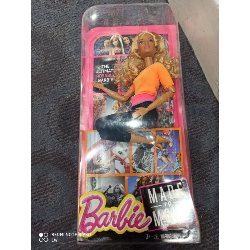 boneka Barbie made to move/mtm/mattel/original/doll
