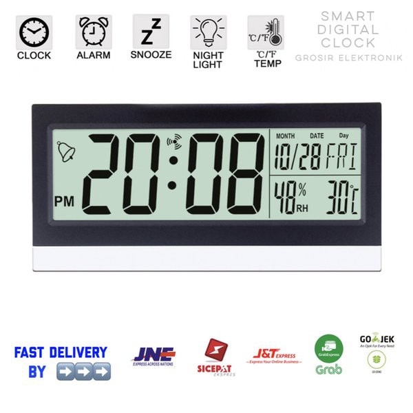 Jam Meja Digital Weker Keren Smart Alarm Clock Souvenir KD-1852